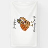 Thanksgiving (stijl 2) Classic T-shirt Spandoek (Verticaal)
