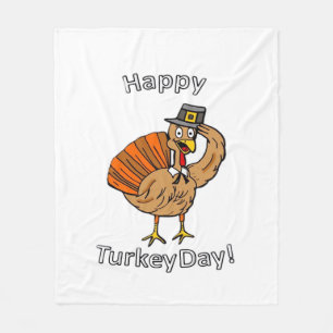 Thanksgiving (stijl 2) Klassiek T-shirt Fleece Deken