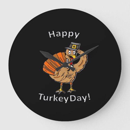 Thanksgiving (Stijl 2) Oversized T-shirt Grote Klok (Voorkant)