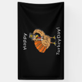 Thanksgiving (Stijl 2) Oversized T-shirt Spandoek (Verticaal)