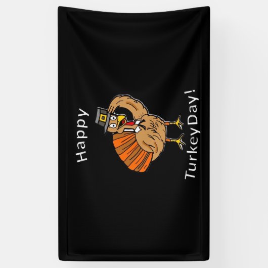 Thanksgiving (Stijl 2) Oversized T-shirt Spandoek (Verticaal)