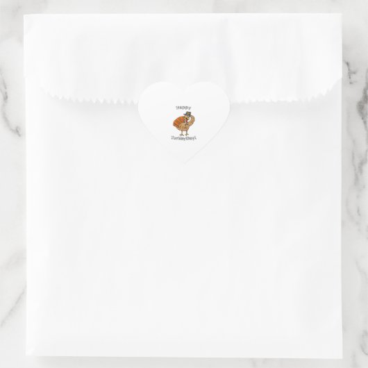 Thanksgiving (Style 2) Classic T-Shirt Hart Sticker (Tas)
