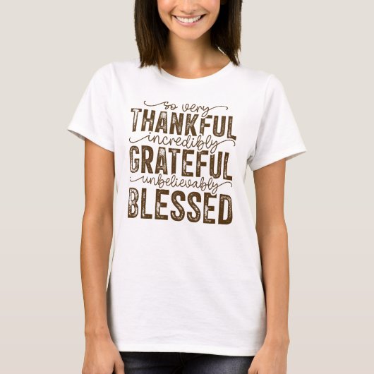 Thanksgiving T-shirt voor vrouwen (Voorkant)