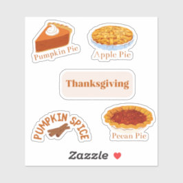 Thanksgiving taarten sticker pack