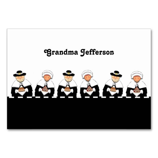 Thanksgiving tafel plaats kaarten (Voorkant)