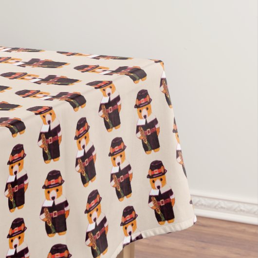 THANKSGIVING TEDDY BEAR PILGRIM TAFELKLEED (Voorbeeld)