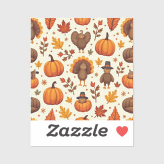 Thanksgiving tekens sticker
