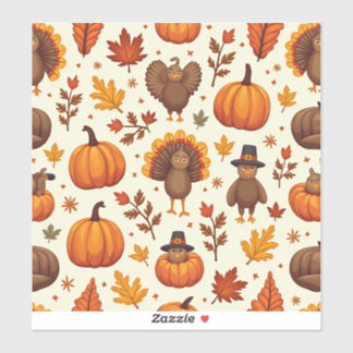 Thanksgiving tekens sticker