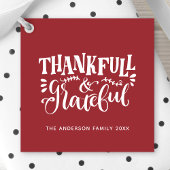 Thanksgiving Thankful & Grateful Herfst Harvest Bedankjes Labels