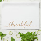 Thanksgiving Thankful keukenhanddoek (Gevouwen)