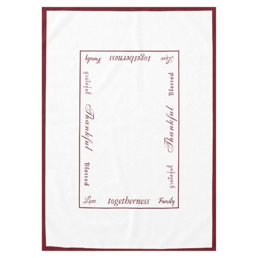 Thanksgiving Thankful Nappe (Devant)