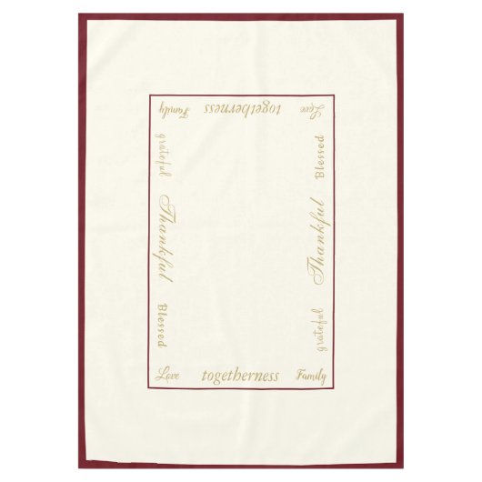 Thanksgiving Thankful Nappe (Devant)