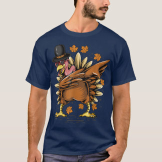 Thanksgiving Thanksgiving Dabbing Dab Dance Turkij T-shirt
