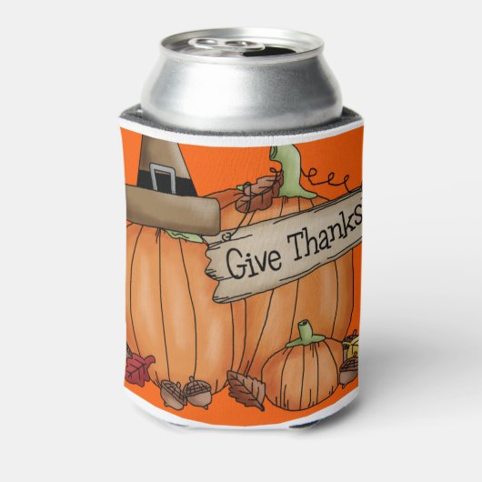 Thanksgiving thema decor blikjeskoeler (Blikje Achterkant)