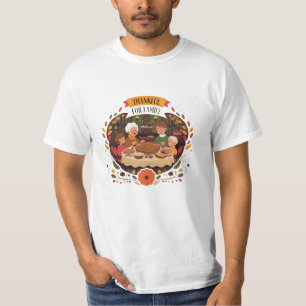 Thanksgiving-thema kunstwerk voor vakantieliefhebb t-shirt