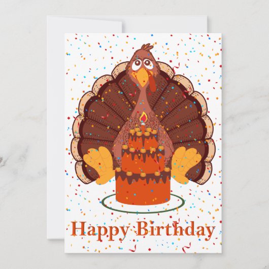 Thanksgiving Time Bonne carte d'anniversaire (Devant)