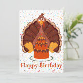 Thanksgiving Time Bonne carte d'anniversaire (Debout devant)