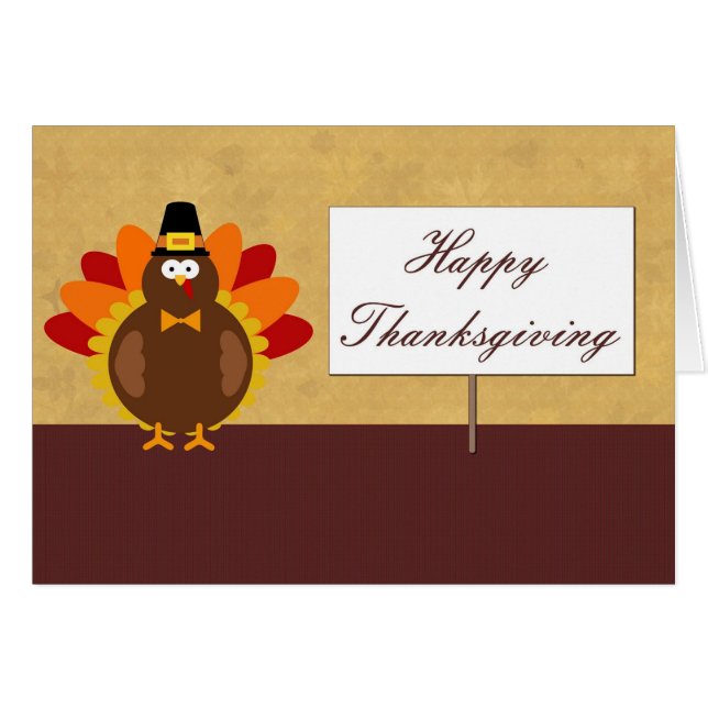 Thanksgiving Tom Turkije (Voorkant Horizontaal)