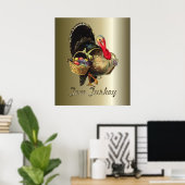 Thanksgiving Tom Turkije Poster (Thuiskantoor)