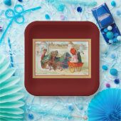 Thanksgiving Towne, groeten! Papieren Bordje (Feest)