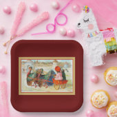 Thanksgiving Towne, groeten! Papieren Bordje (Feest)