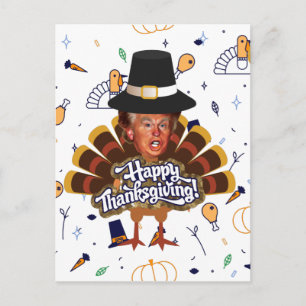 "thanksgiving trump kalkoen feestdagenkaart