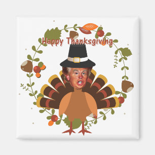thanksgiving trump kalkoen magneet