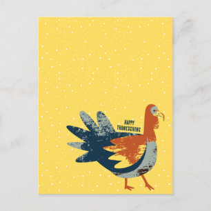 Thanksgiving Turkey Bird Briefkaart
