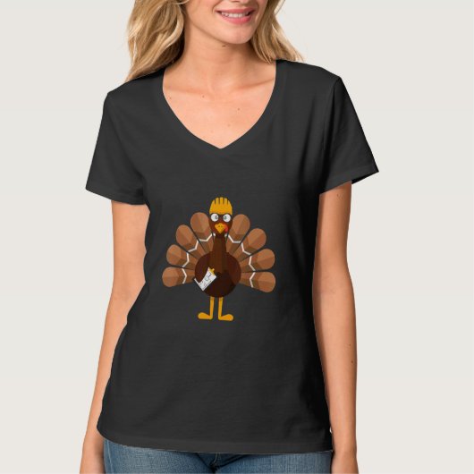 Thanksgiving   Turkey Engineer T-shirt (Voorkant)