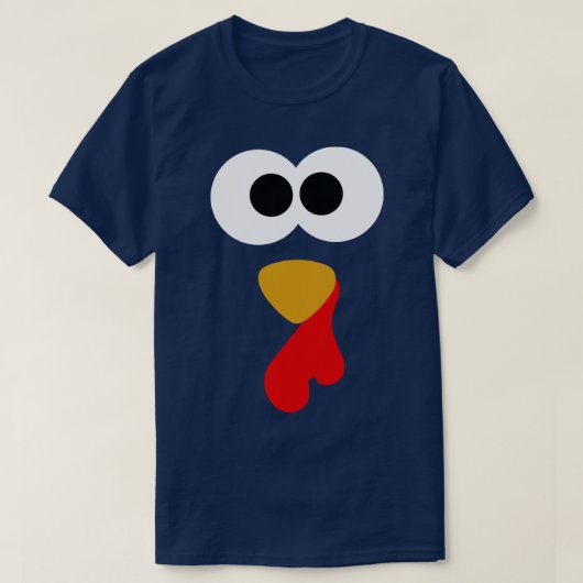 Thanksgiving Turkey Face TShirt (Design devant)