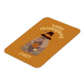 Thanksgiving Turkey Leg Armadillo Texas Magneet (Linkerzijde)