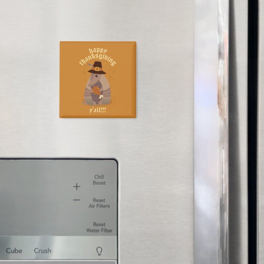 Thanksgiving Turkey Leg Armadillo Texas Magneet (Insitu (Koelkast))