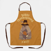 Thanksgiving Turkey Leg Armadillo Texas Schort (Voorkant)