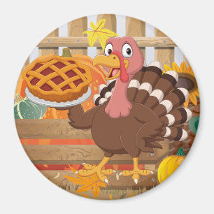 Thanksgiving Turkey Magnet Magneet