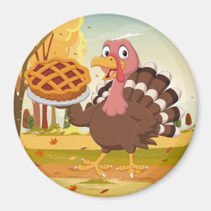 Thanksgiving Turkey Magnet Magneet