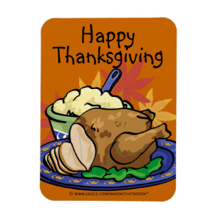 Thanksgiving Turkey Magnet Magneet