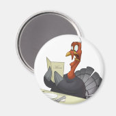 Thanksgiving Turkey Magnet Magneet (Voorkant / Achterkant)