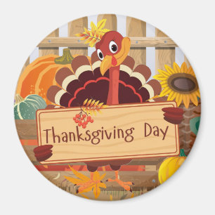 Thanksgiving Turkey Magnet Magneet