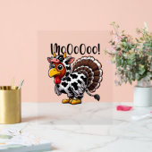 Thanksgiving Turkey Moo Cow Head Funny Fall Men Wa (Mariage)