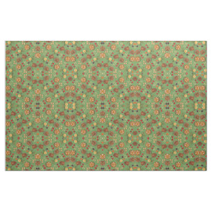 Thanksgiving Turkey Pie Pumpkin Green Oranje Chic Stof