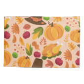 Thanksgiving Turkey Pumpkin Herfst Pattern Kussensloop (Achterkant)