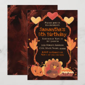 Thanksgiving Turkey Pumpkin Pie Kaart (Voorkant / Achterkant)