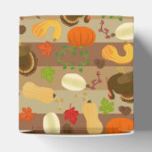 Thanksgiving Turkey Squash Autumn Harvest Pattern Bedankdoosjes (Bovenkant)