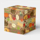 Thanksgiving Turkey Squash Autumn Harvest Pattern Bedankdoosjes (Achterkant)