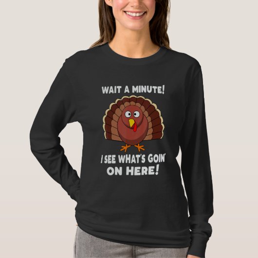 Thanksgiving Turkey Stuffing Humor T-shirt (Voorkant)