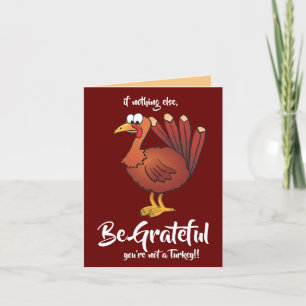 Thanksgiving Turkije 20 Dankbaar 3dk Bedankkaart