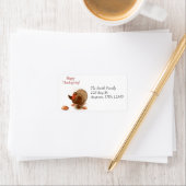 Thanksgiving Turkije Adresetiketten Etiket (Insitu)