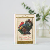  Thanksgiving Turkije Banner Briefkaart (Staand voorkant)