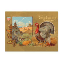  Thanksgiving Turkije Briefkaart