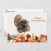 Thanksgiving Turkije Briefkaart (Voorkant / Achterkant)
